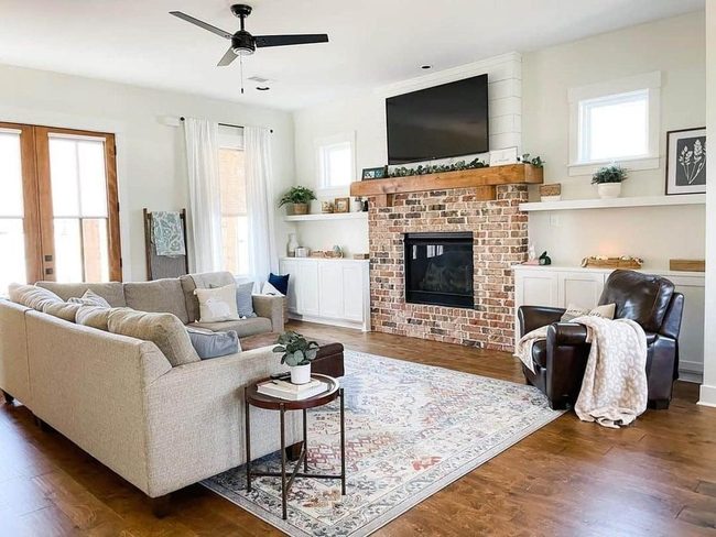 Red Brick Anchored Farmhouse