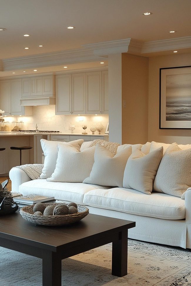 Soft Golden Pendant Light For Relaxation