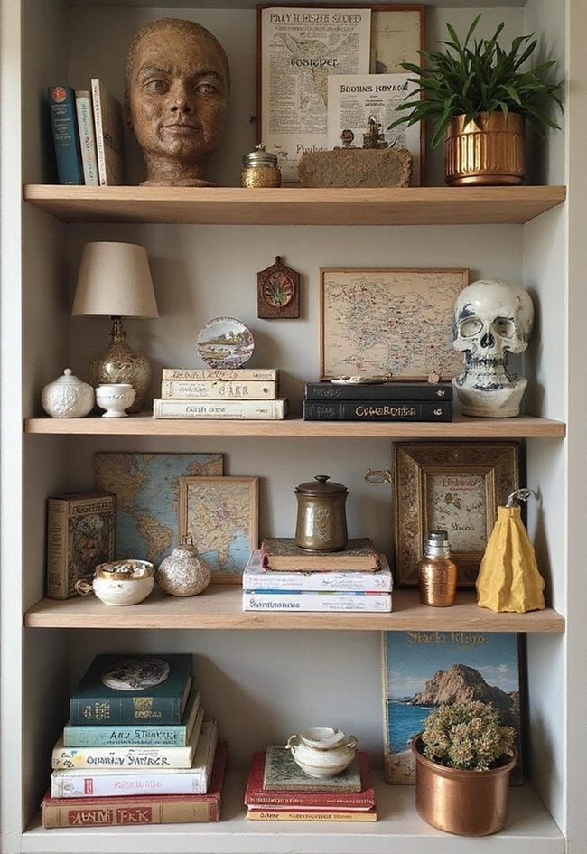 Themed Shelves Tell Personal Stories
