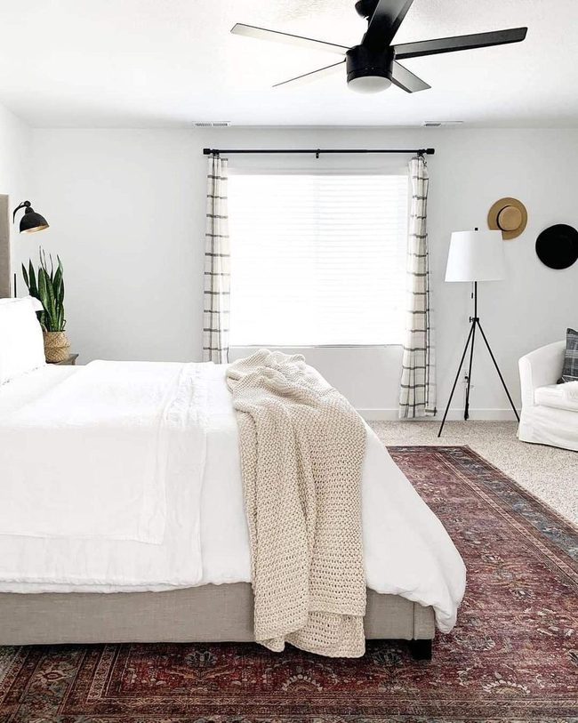 Black Plaid Curtains Modern Farmhouse