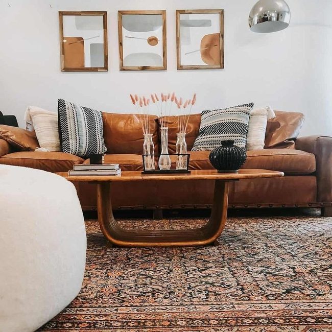 Curved Wood Table With Hidden Storage