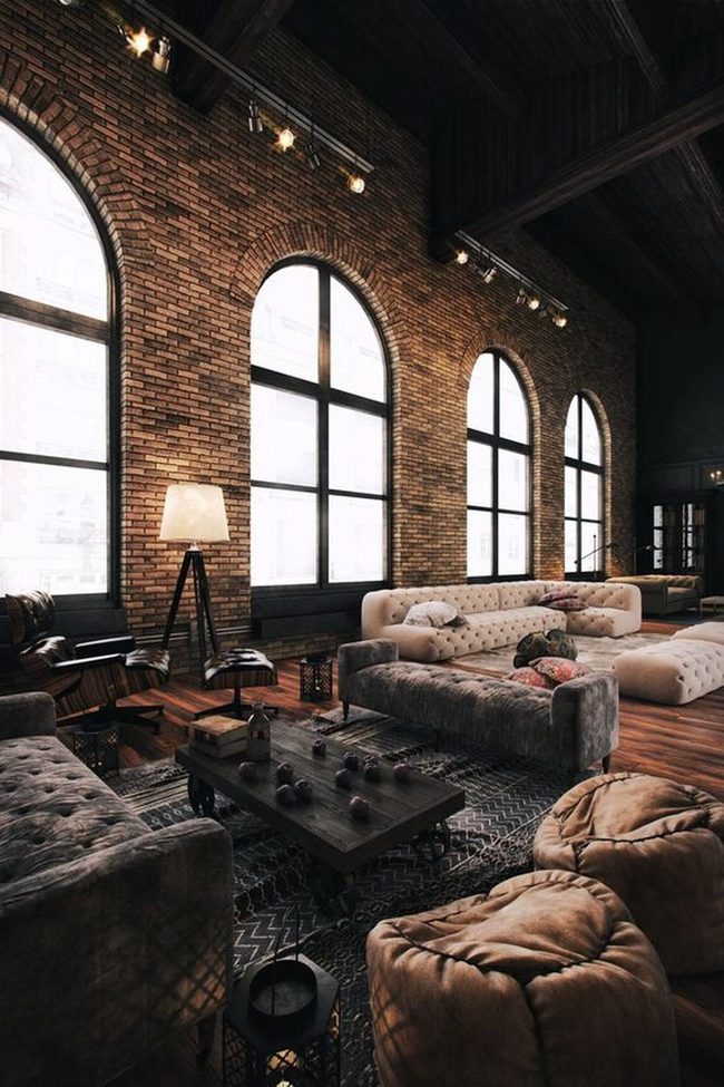 Brick And Beams Living Room