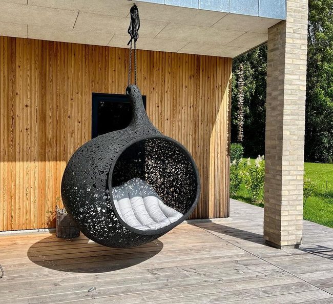 Round Plush Statement Chair