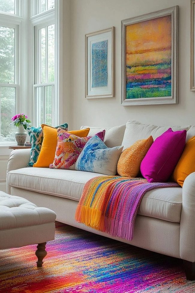 Multicolor Patterns On Neutral Ground