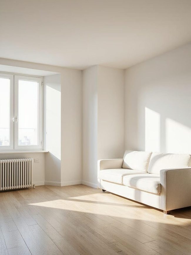 Navy Accent Wall Opens Small Rooms