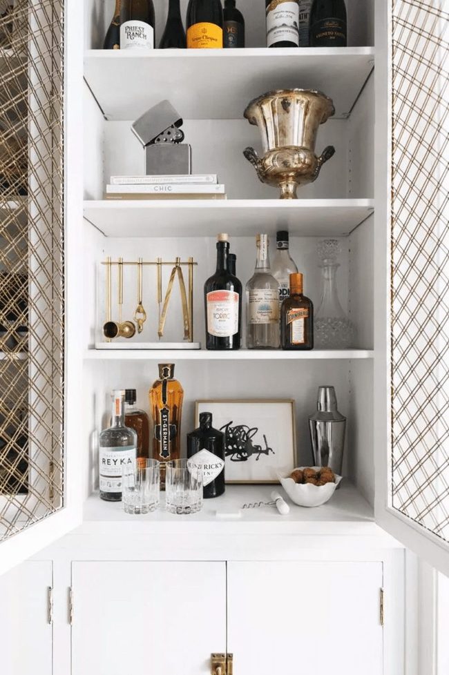 Bottles And Glasses On Wheels