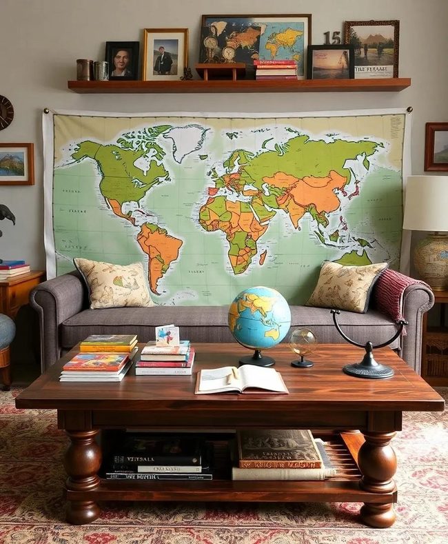 World Travel Coffee Table Display