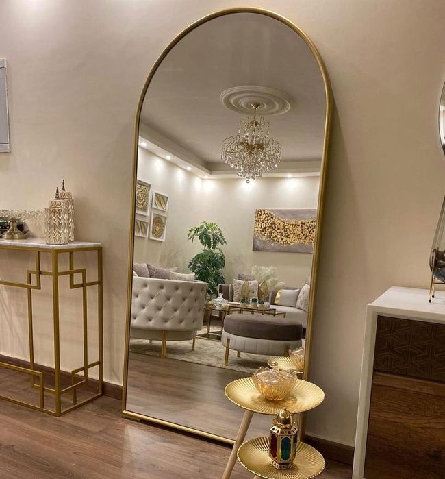 Golden Arc Wall Reflection