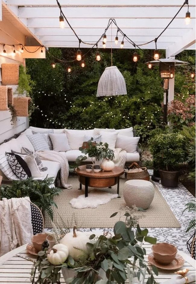 White Pergola Evening Retreat