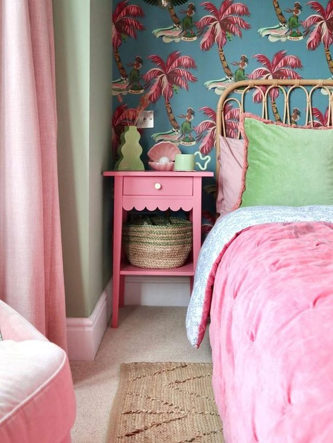 Pink Tropical Bedroom Escape