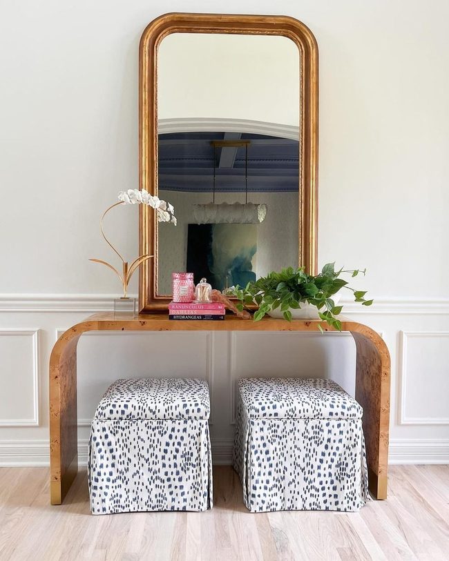 Gold Mirror Entryway Luxury