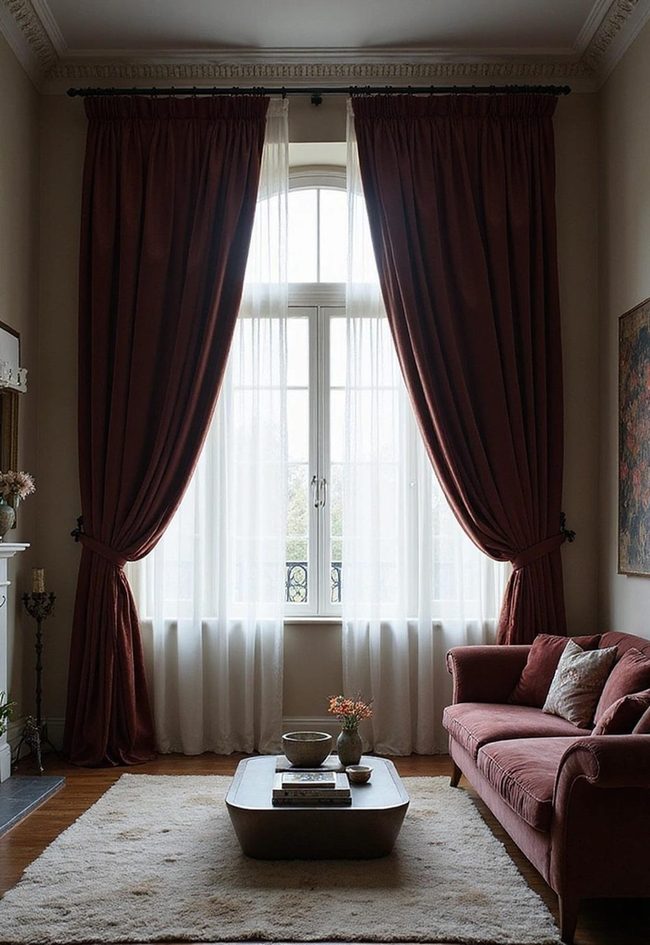 Deep Velvet Floor-To-Ceiling Curtains