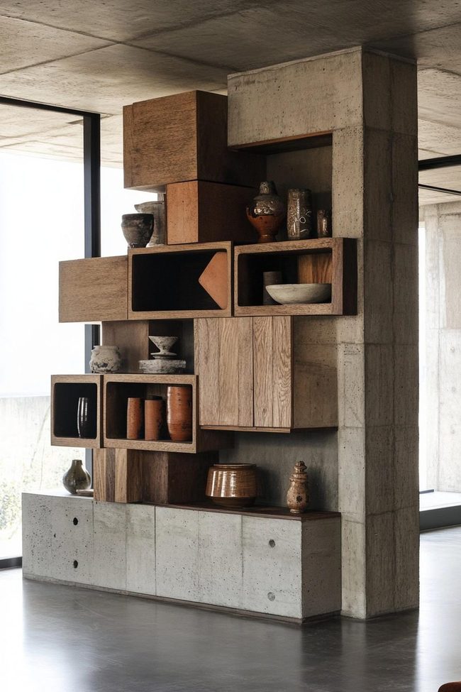 Warm Wood Shelving Systems