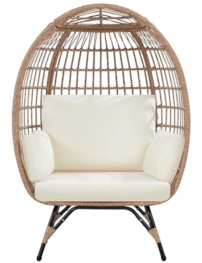 Woven Rattan Egg Chair Statement