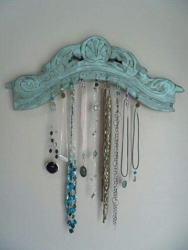 Turquoise Carved Chair Jewelry Display