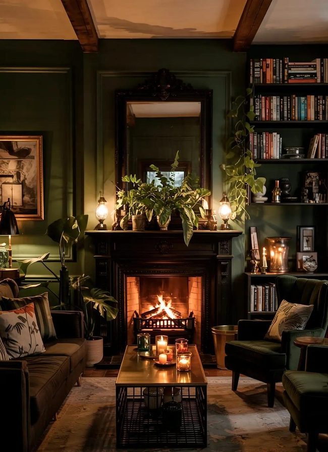 Forest Green Meets Natural Fibers