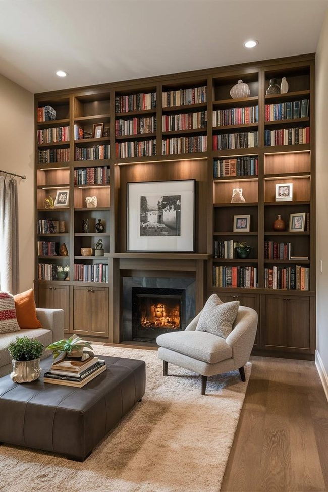Illuminated Shelves For Glowing Books