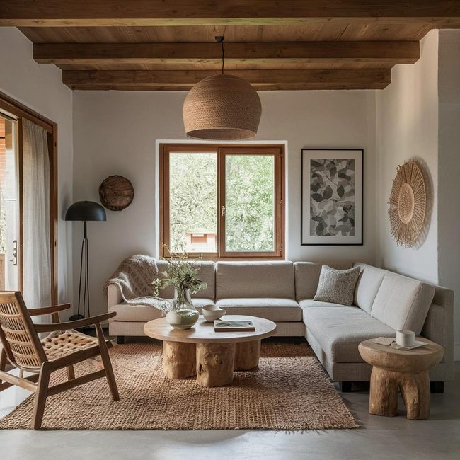 Reclaimed Rustic Timber Meets Organic Cotton