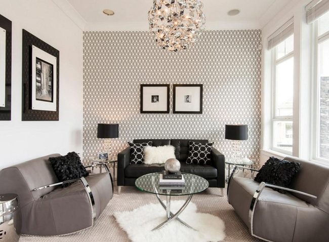 Black Couch, Grey Softness, Sunlit Elegance