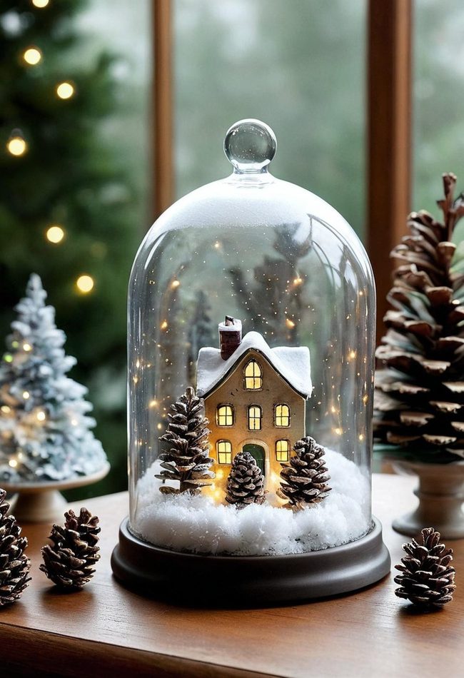 Stacked Glass Domes Display Collection