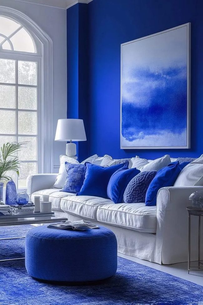 Deep Blue Statement Corner