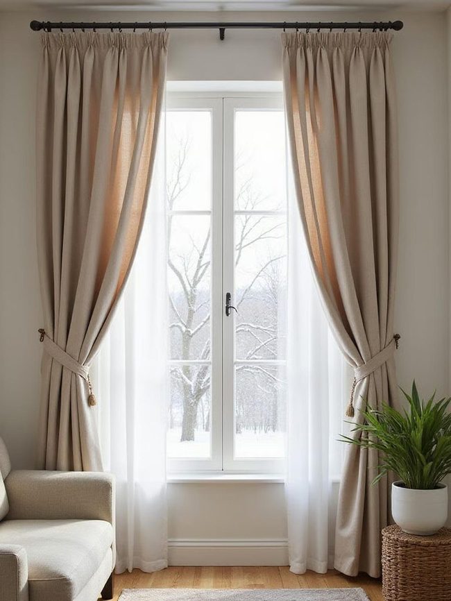 Layered Thermal Curtains Lower Energy