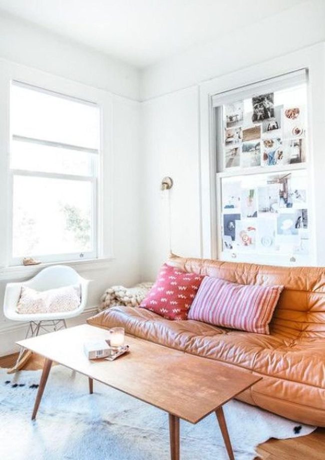 Brown Leather Couch Anchors All