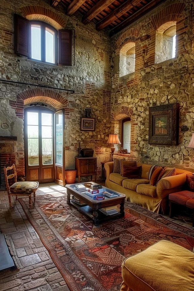 Tuscan Warmth with Minimalist Lines