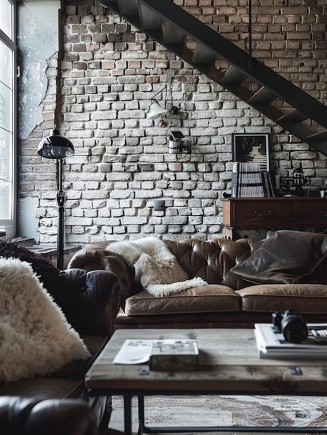 Exposed Brick Metal Sophistication