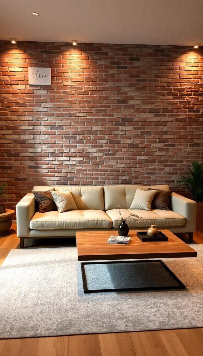 Dimensional Brick Walls Catch Light