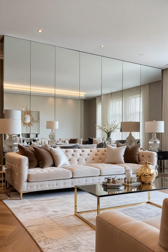 Smoked Glass Expands Living Space
