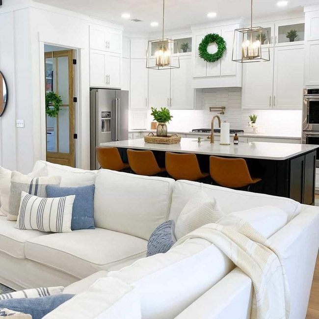 White Sofa, Stain Resistant Fabric