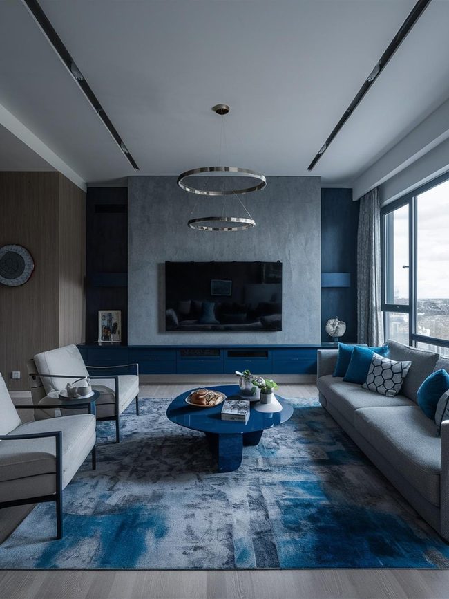 Invisible Technology Gray Blue Living