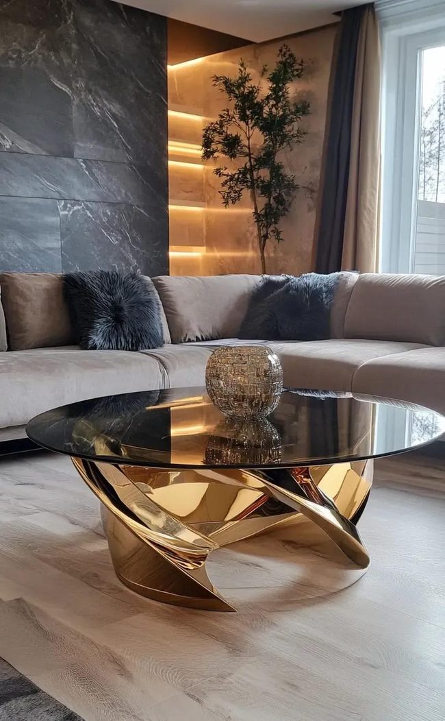 Wooden Coffee Table Centerpiece Living Rooms