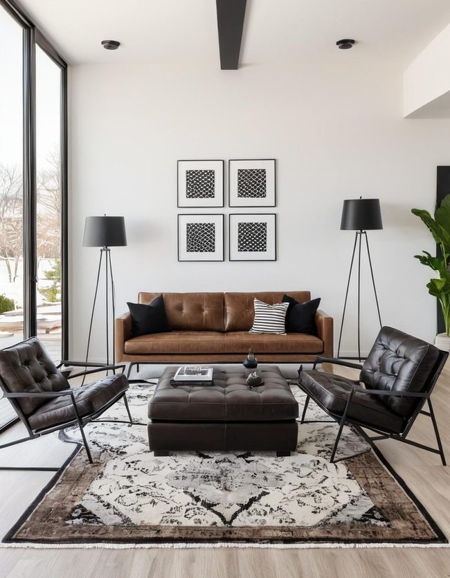 Black, White, Brown Sophistication