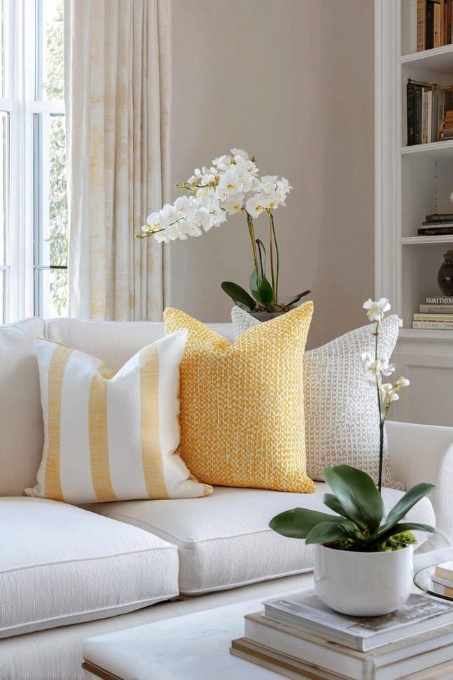 Butter Yellow Walls Meet Crisp White Trim