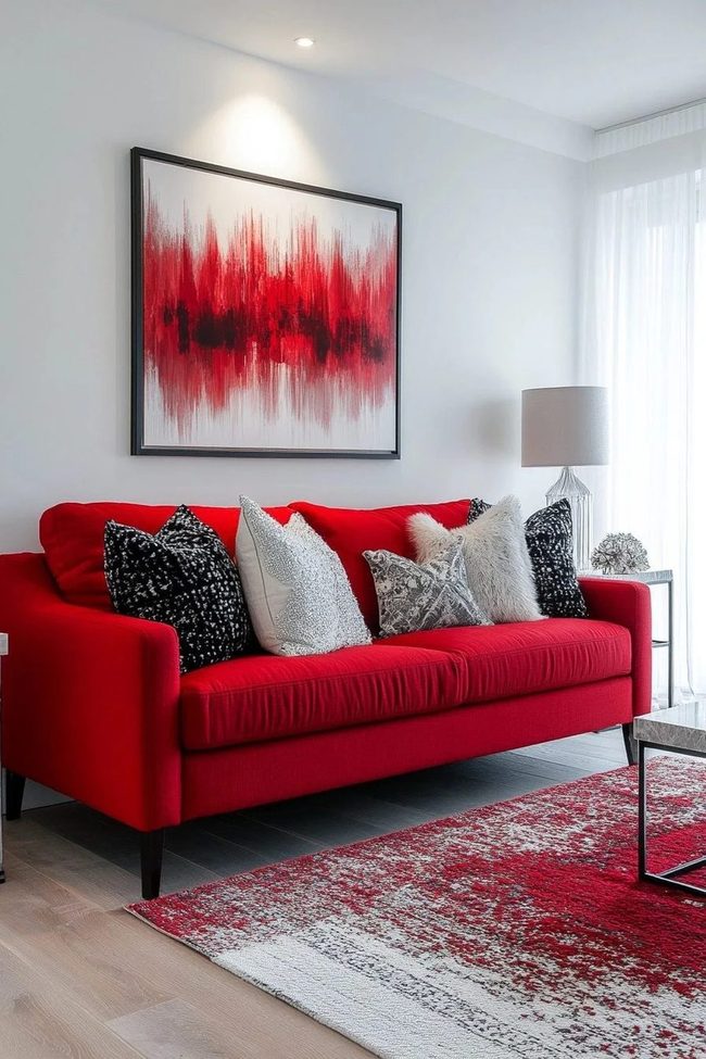Red And White Contrast Perfection