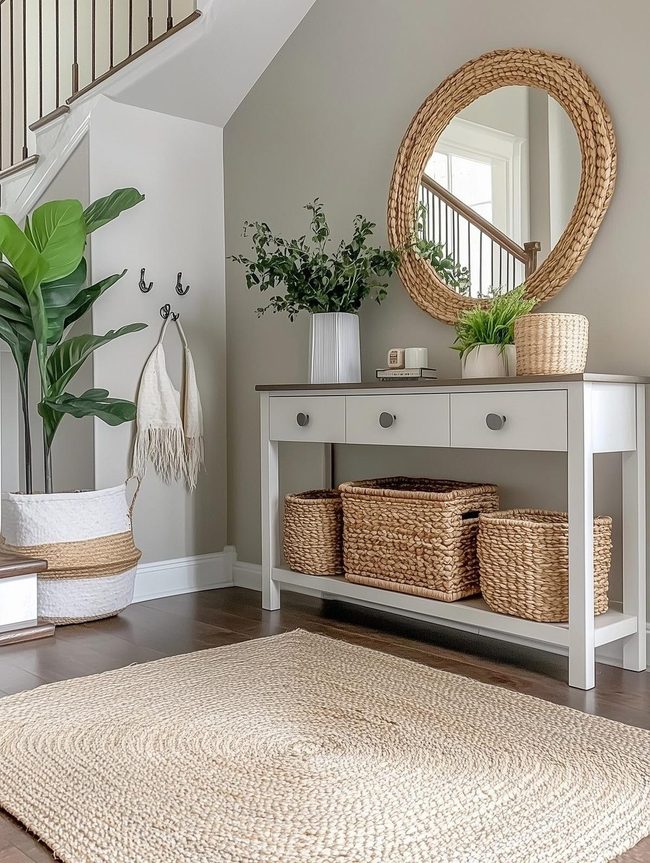 Mirror and Console Entryway Refresh