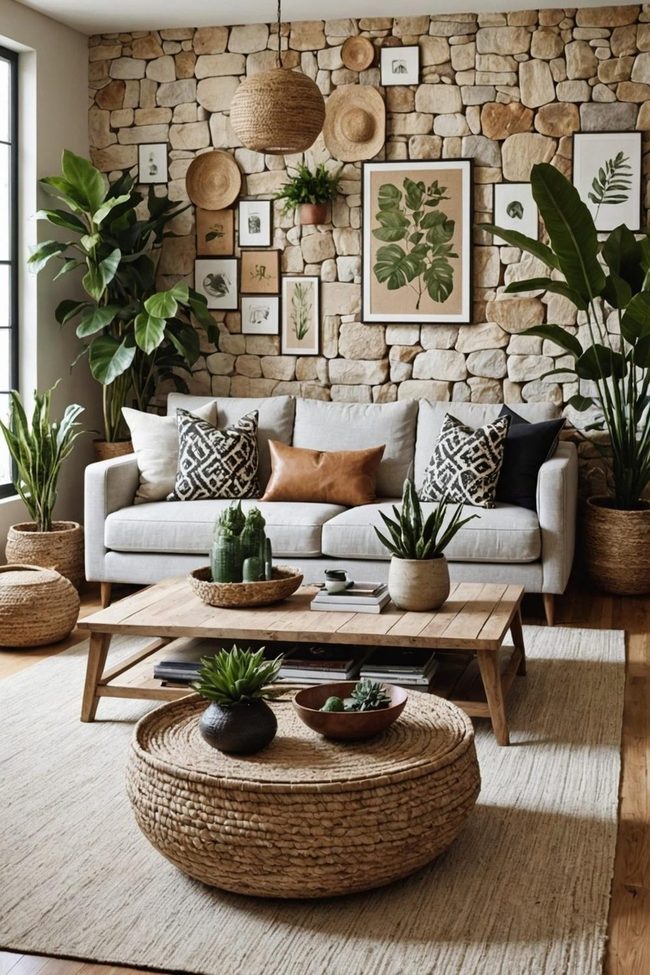 Earthy Botanical Modern Living