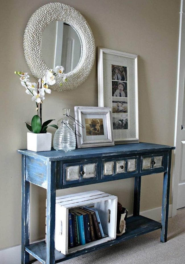 Coastal Blue Entry Storage