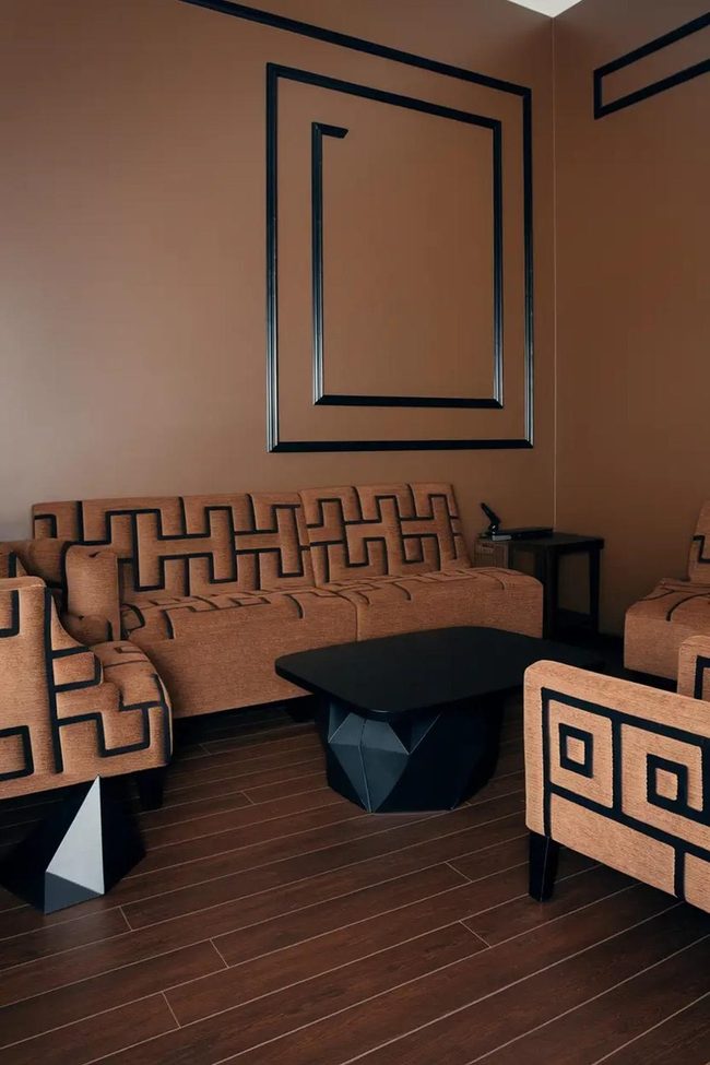 Angular Black And Brown Patterns