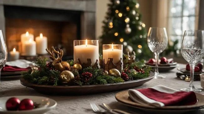 Candlelit Nativity Centerpiece Statement