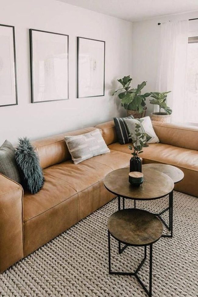 Leather Corner With Living Green