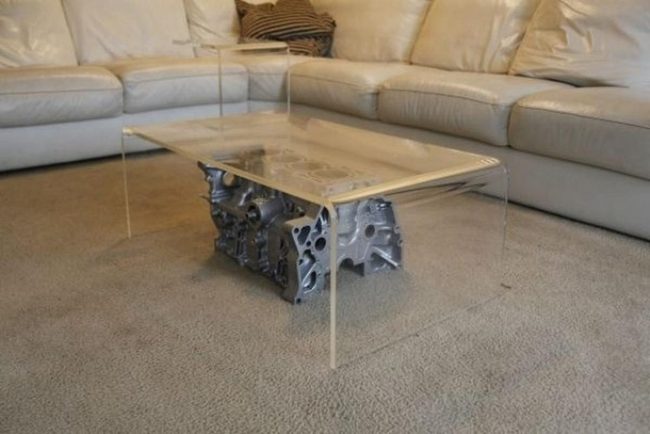 White Leather Meets Raw Metal