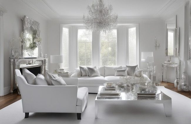 Inky Black Accents On White