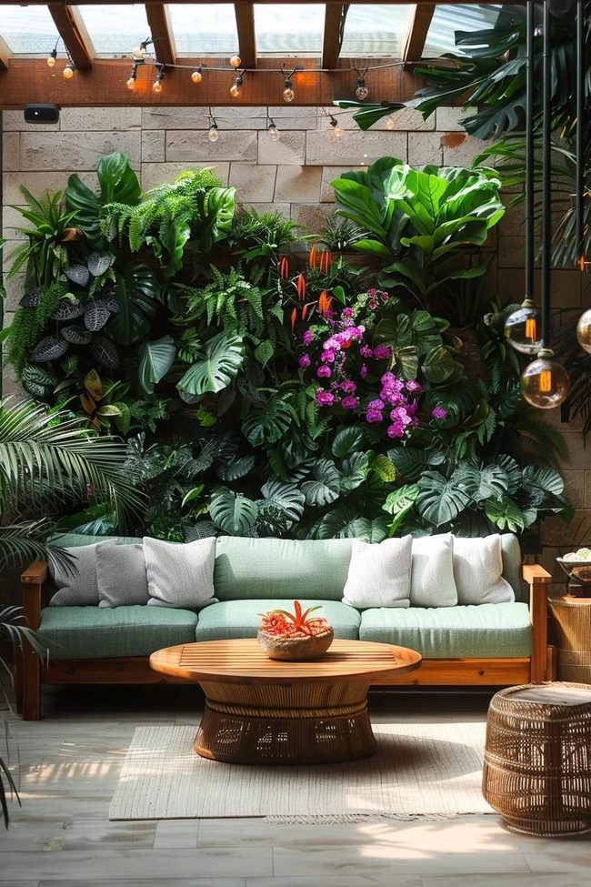 Botanical Walls With Living Greenery