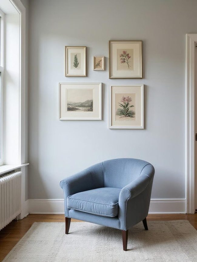 Oversized Canvas Above Seated Space