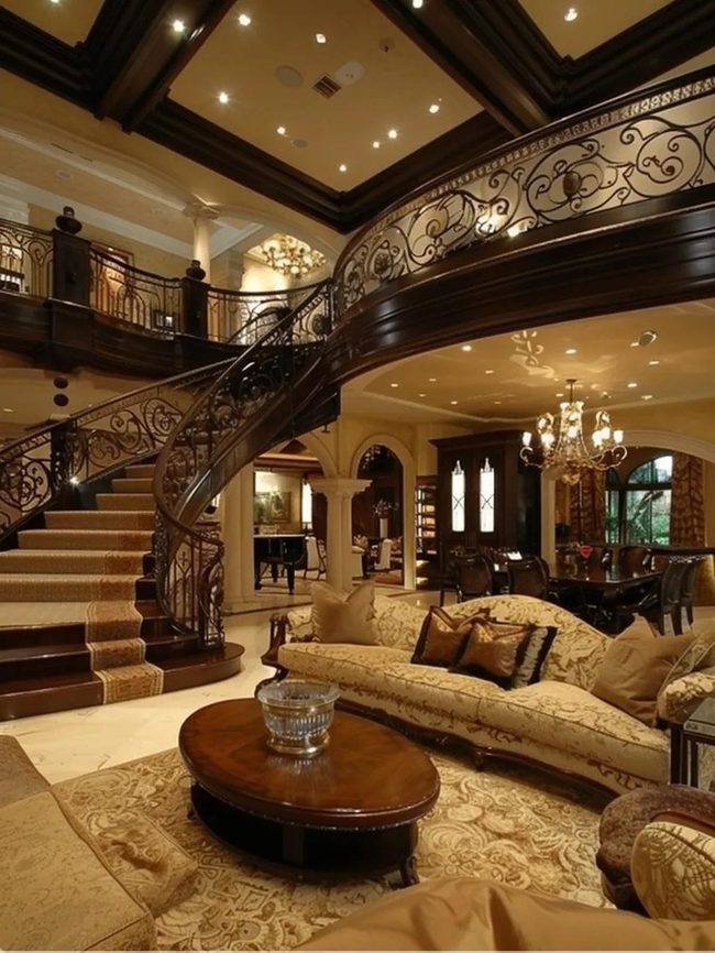 Velvet Sofas with Brass Accents