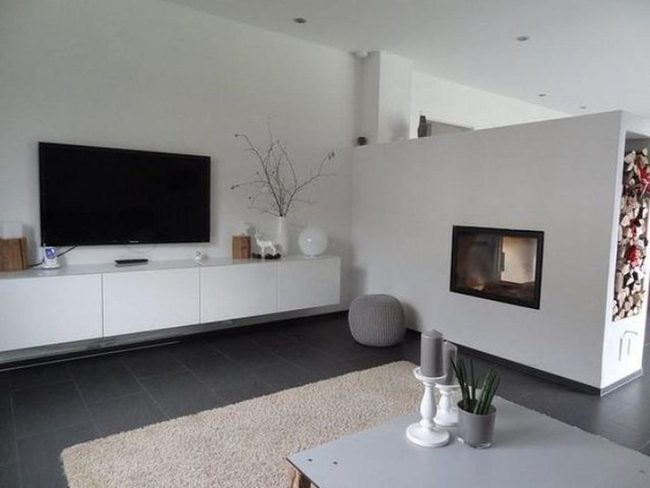 Stacked Firewood Meets Modern Minimalism