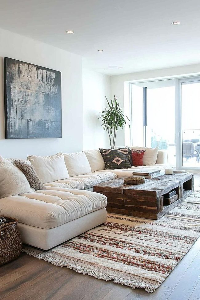 Gray L-Shaped Sectional For Spacious Gatherings